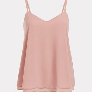 torrid Tops - TORRID Cami 4X 5X Pink Layered Swing Tank Top NWT torrid Tops - TORRID Cami 4X 5X Pink Layered Swing Tank Top NWT